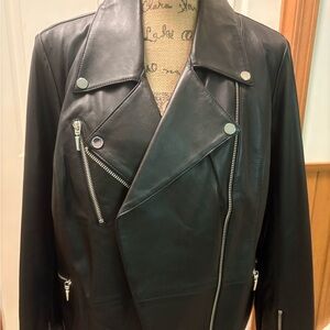 Prabal Gurung Black Leather Jacket